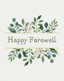 Floral virtual Farewell eCard greeting