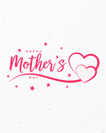 Dots Hearted online Mother Day Card