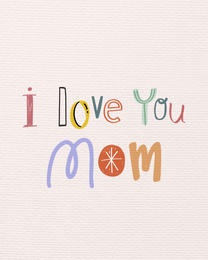 Love You online Mother Day Card