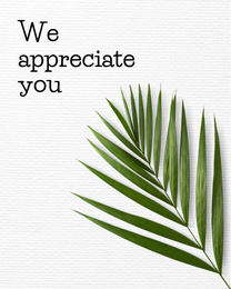Leaf online Employee Appreciation Card