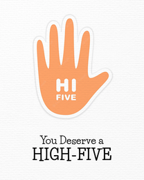 High Five virtual Job Promotion eCard greeting