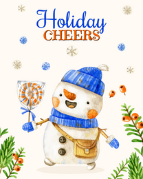 Jolly Cheers virtual Christmas eCard greeting