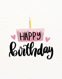 Cake Heart online Birthday Card | Virtual Birthday Ecard