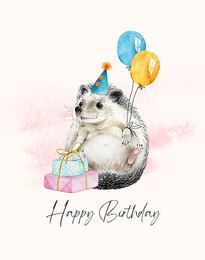 Gift Balloons virtual Birthday eCard greeting
