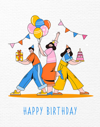 Colleagues online Birthday Card | Virtual Birthday Ecard