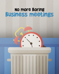 Business Meeting virtual Retirement eCard greeting