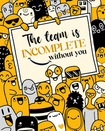 Leaving Team online Farewell Card | Virtual Farewell Ecard