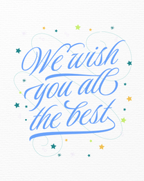 Leaving Wishes online Farewell Card