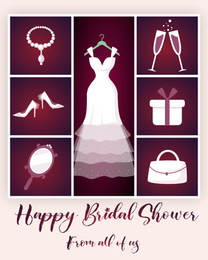 Gown online Bridal Shower Card
