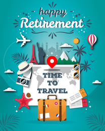 Time To Travel online Retirement Card