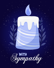 Lavender Floral online Sympathy Card