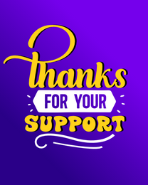 Support online Saying Thank You Card