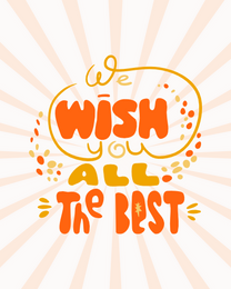 Sparkling online Farewell Card