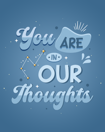 Thoughts online Sympathy Card