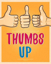 Thumbs Up online Employee Appreciation Card | Virtual Employee Appreciation Ecard