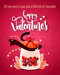 Bit Of Chocolate online Valentine Card | Virtual Valentine Ecard