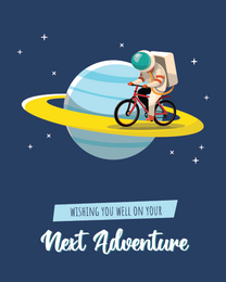 Goodluck Adventure online Farewell Card | Virtual Farewell Ecard