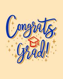 Grad online Congratulations Card