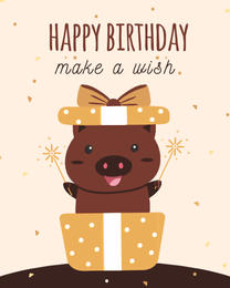Make A Wish online Funny Birthday Card