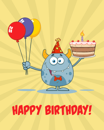 Ogggy online Birthday Card