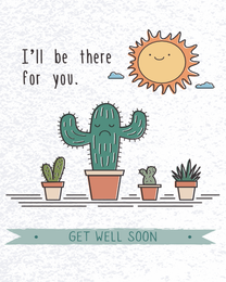 Cactus Sun online Get Well Soon Card