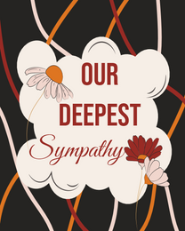 Lining Pattern online Sympathy Card