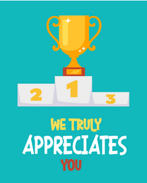 Appreciates You online Employee Appreciation Card