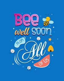 Bee Well online Get Well Soon Card