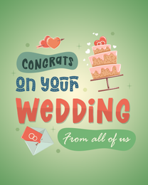 Cake Rings online Wedding Card