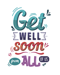 From All online Get Well Soon Card