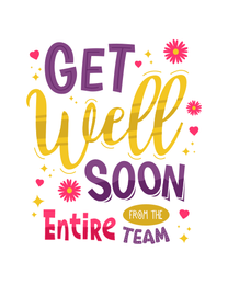 Entire Team online Get Well Soon Card