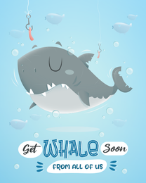 Whale Soon online Get Well Soon Card
