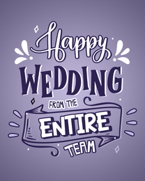 Entire Team online Wedding Card