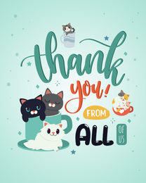 All Of Us online Thank You Card
