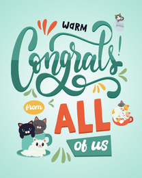Warm online Congratulations Card