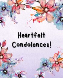 Heartfelt Condolences online Sympathy Card | Virtual Sympathy Ecard