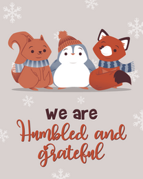 Humble And Greateful online Thank You Card | Virtual Thank You Ecard