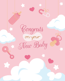 Toys online Baby Shower Card