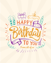 Cake Candles online Birthday Card