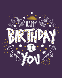 Ribbon Caps online Birthday Card | Virtual Birthday Ecard