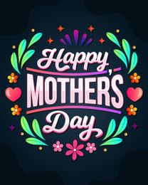 Colourful online Mother Day Card