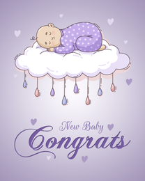 Congrats online Baby Shower Card
