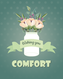 Comfort online Sympathy Card