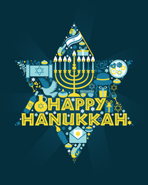 Big Star online Hanukkah Card