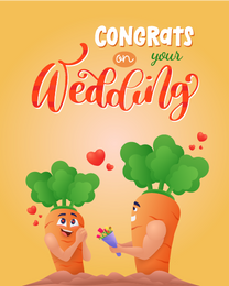 Carrots Love online Wedding Card