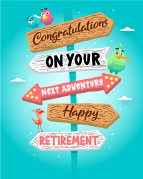 Congratulations online Retirement Card