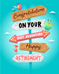 Retirement Cards - Employees and Clients