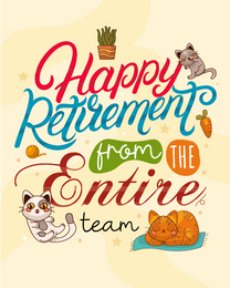 Retirement Cards - Employees and Clients