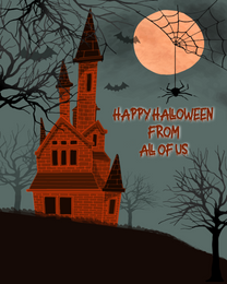 Spiders online Halloween Card