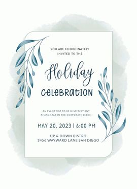 floral frame invitation